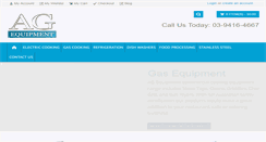 Desktop Screenshot of agequipment.com.au